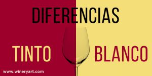 vino tinto y el vino blanco